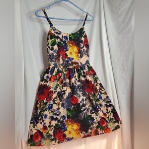 Floral Sleeveless Dress Size XS Extra Small Soprano Flower Print Straps
